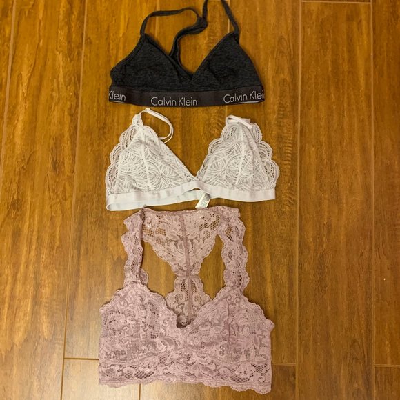 Calvin Klein, Aritizia, and Express Bralettes